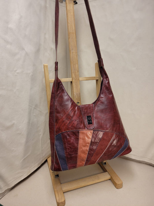 Samphire Shopper Bag - Brown & Blue